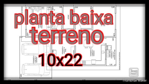 planta baixa 10x22