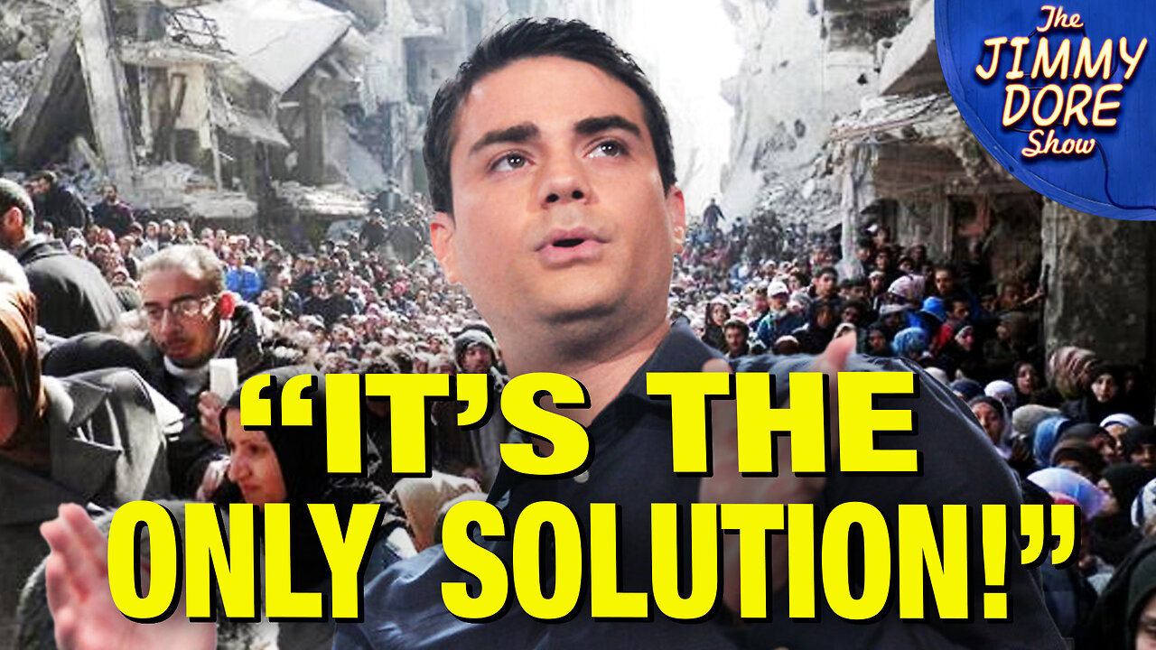 Ben Shapiro ADMITS He Supports Ethnic Cleansing Of Palestinians!