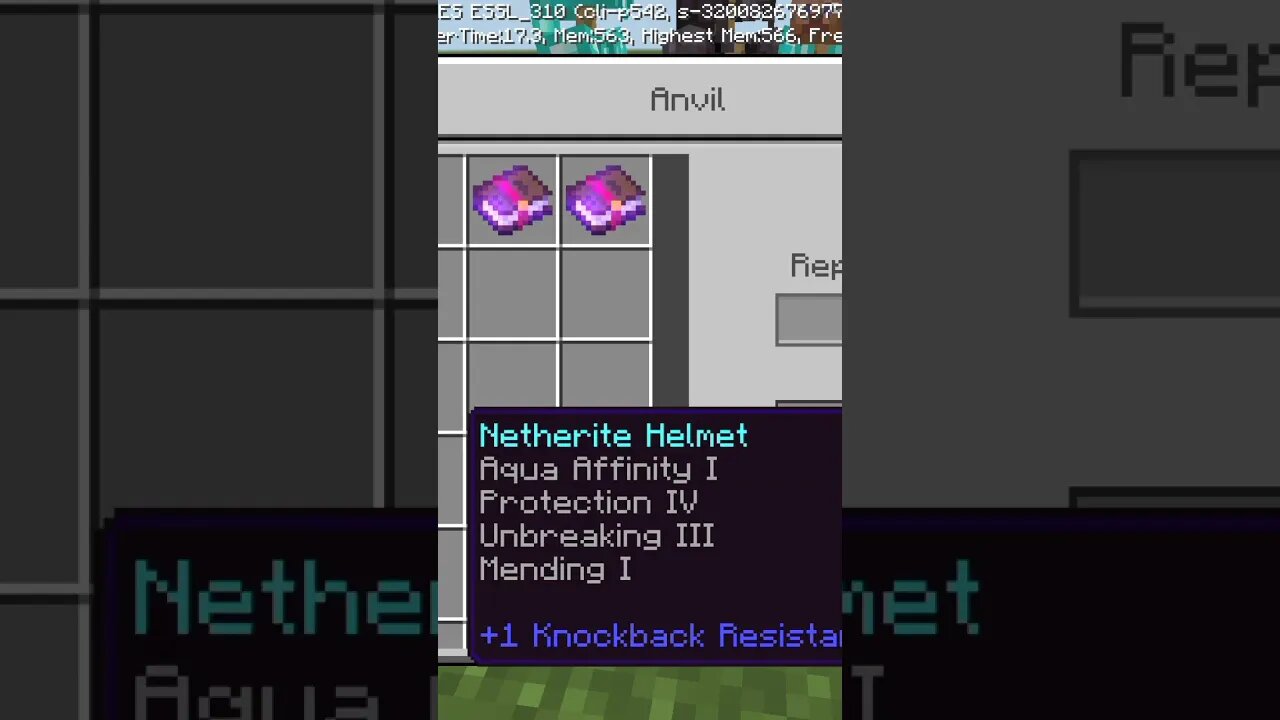 Best enchantment for your helmet 💯 || #shorts #minecraftpe