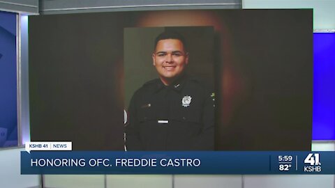 Hundreds gather to honor OP officer who died from COVID-19