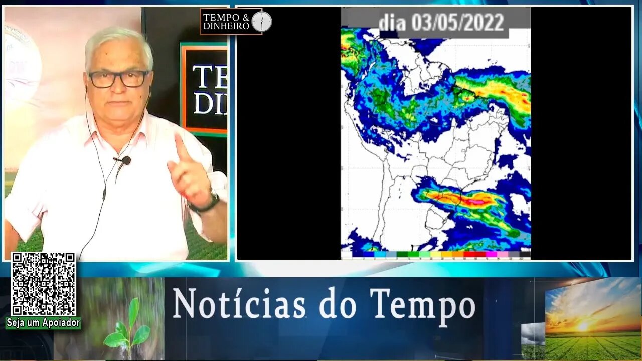 Previsão do tempo mostra clima seco no Brasil central e chuva no Sul