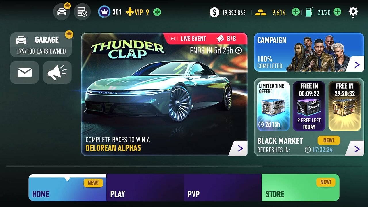Need For Speed No Limits: DeLorean Alpha5 -Thunderclap - Day 2 - Shock.