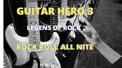 ROCK AND ROLL ALL NITE GUITAR HERO 3 100% ??? XBOX 360