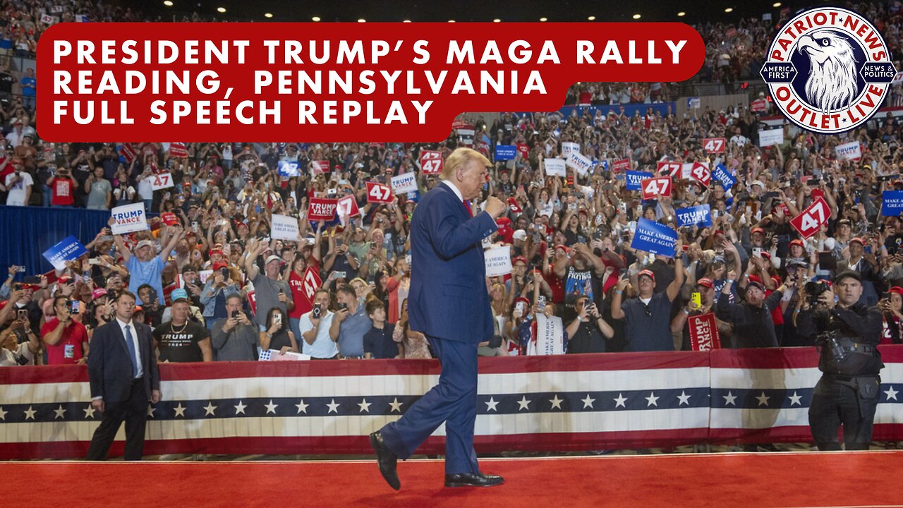 FULL SPEECH REPLAY: President Trump's MAGA Rally, Reading, PA. | 11-04-2024