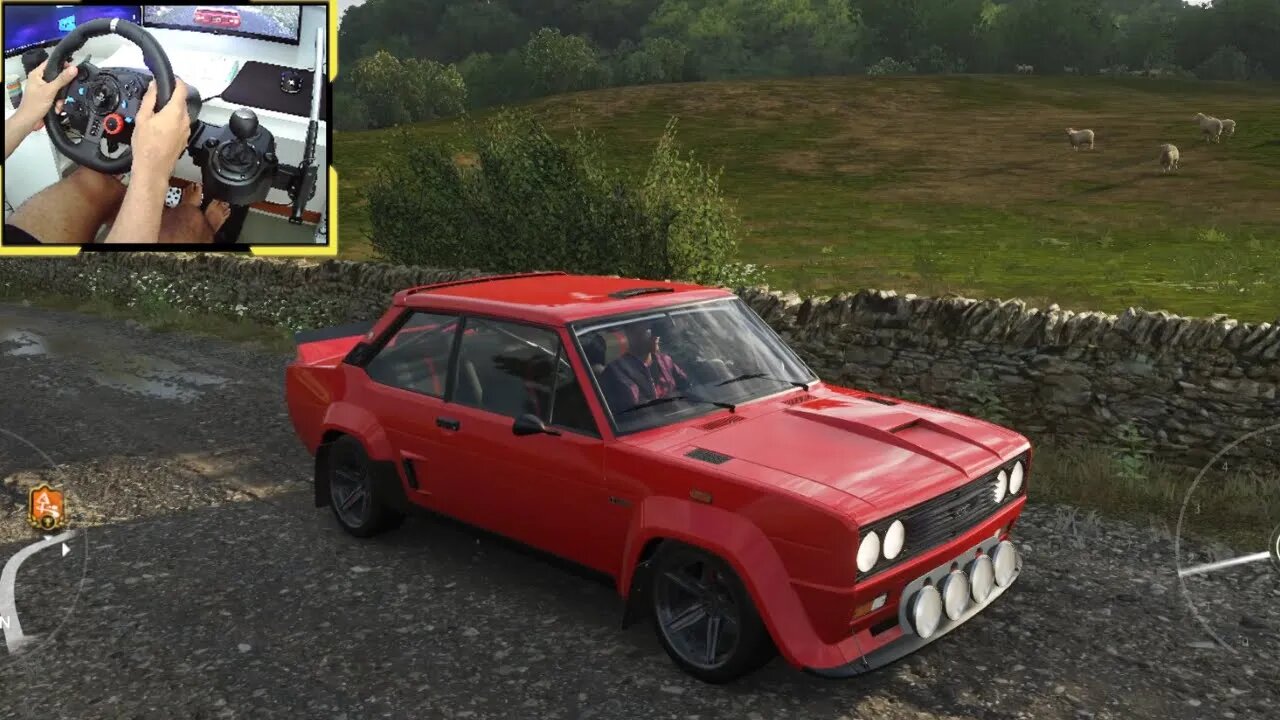 ABARTH FIAT 131 Forza Horizon 4 gameplay Logitech g29