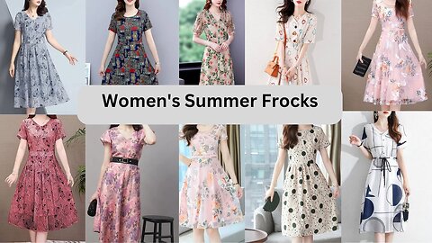 Women's Summer Short Frocks|Frocks For Summer|Trendyfashion