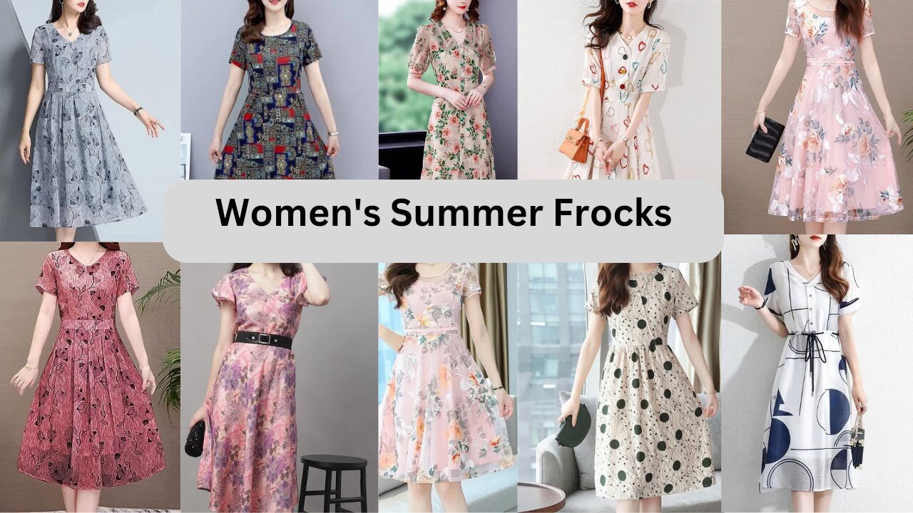 Women's Summer Short Frocks|Frocks For Summer|Trendyfashion