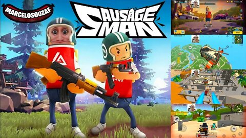 BATTLE ROYALE DE SALSICHA | Sausage Man Gameplay