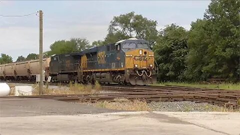 CSX G801 Grain Train from Fostoria, Ohio July 26, 2022