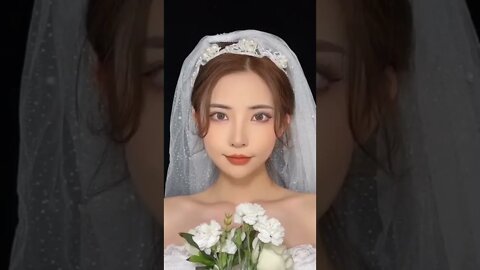 😱 Chinese Bridal Makeup Transformation #shorts #bridlemakeup #transformation