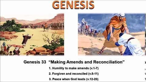 Genesis 33 "Making Amends and Reconciliation" - Calvary Chapel Fergus Falls