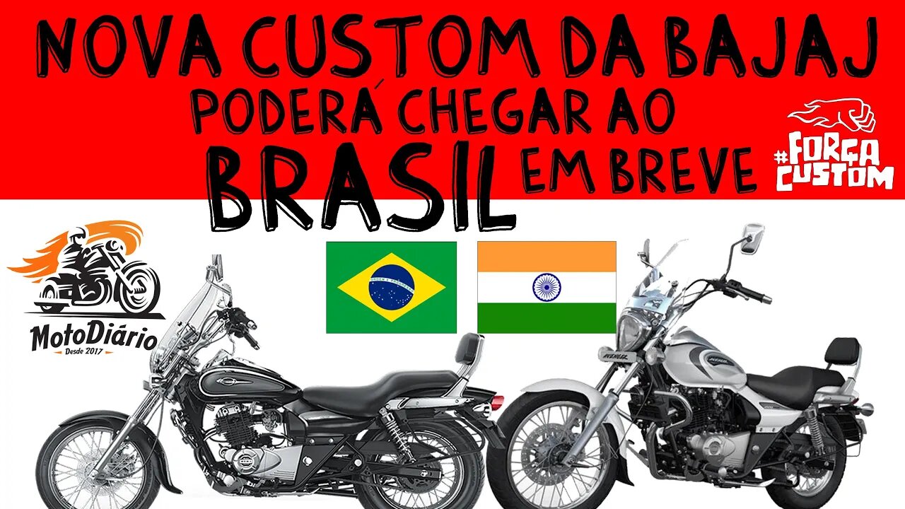 Nova Custom da BAJAJ de 220cc pode chegar ao Brasil em breve