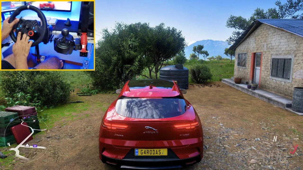 FORZA HORIZON 5 JAGUAR ELECTRIC I-PACE - Steering Wheel + Shifter G29