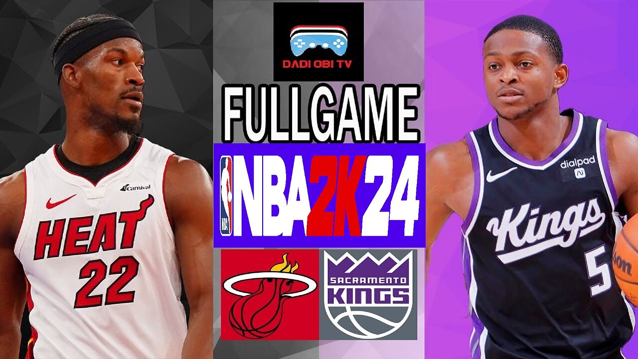 HEAT AT KINGS NBA 2K24 CURRENT GEN GAMEPLAY