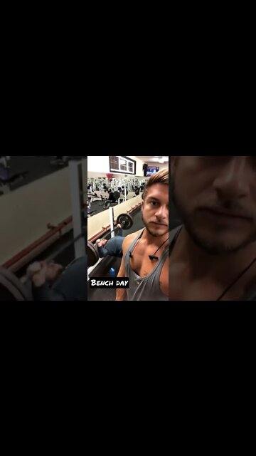 Hitting a bench workout with a friend