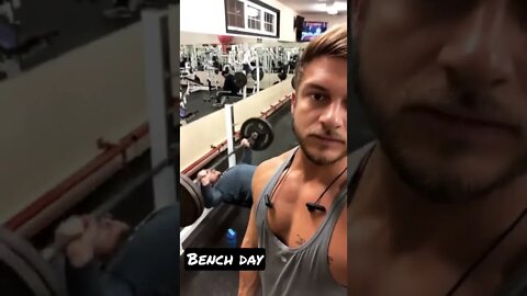 Hitting a bench workout with a friend