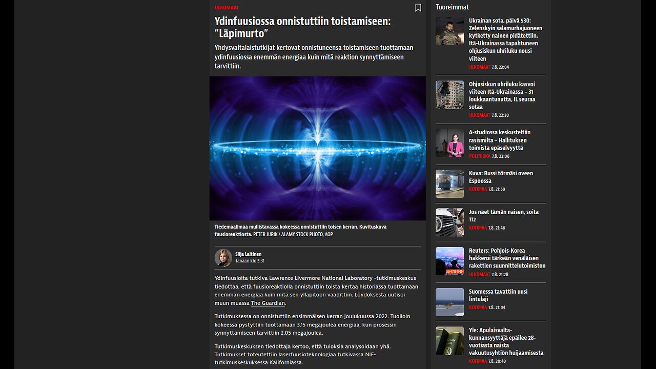 Ydinfuusiokusetus: Vihreä agenda asialla - Jordan Sather selittää aihetta