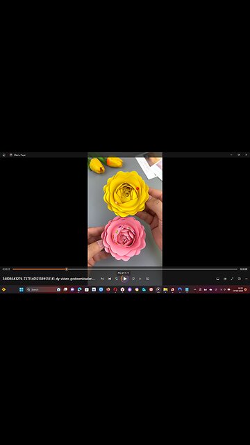 Paper flower / How to make paper flower with disposable Glass