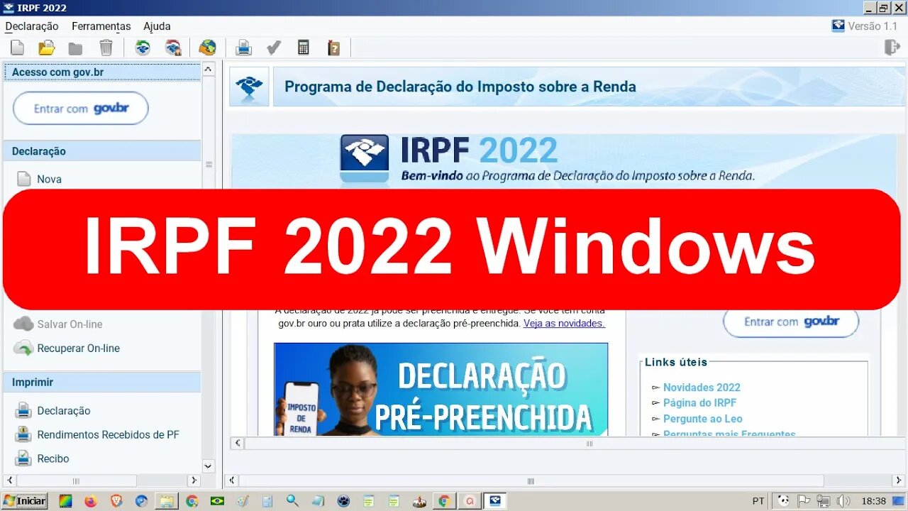 Como baixar e instalar o IPRF2022 no Windows. É difícil fazer declaração de imposto de renda?