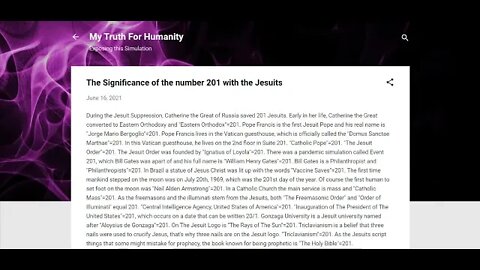 The Significance of the number 201 with the Jesuits #gematria #numerology #truth #kabbalah #jesuits