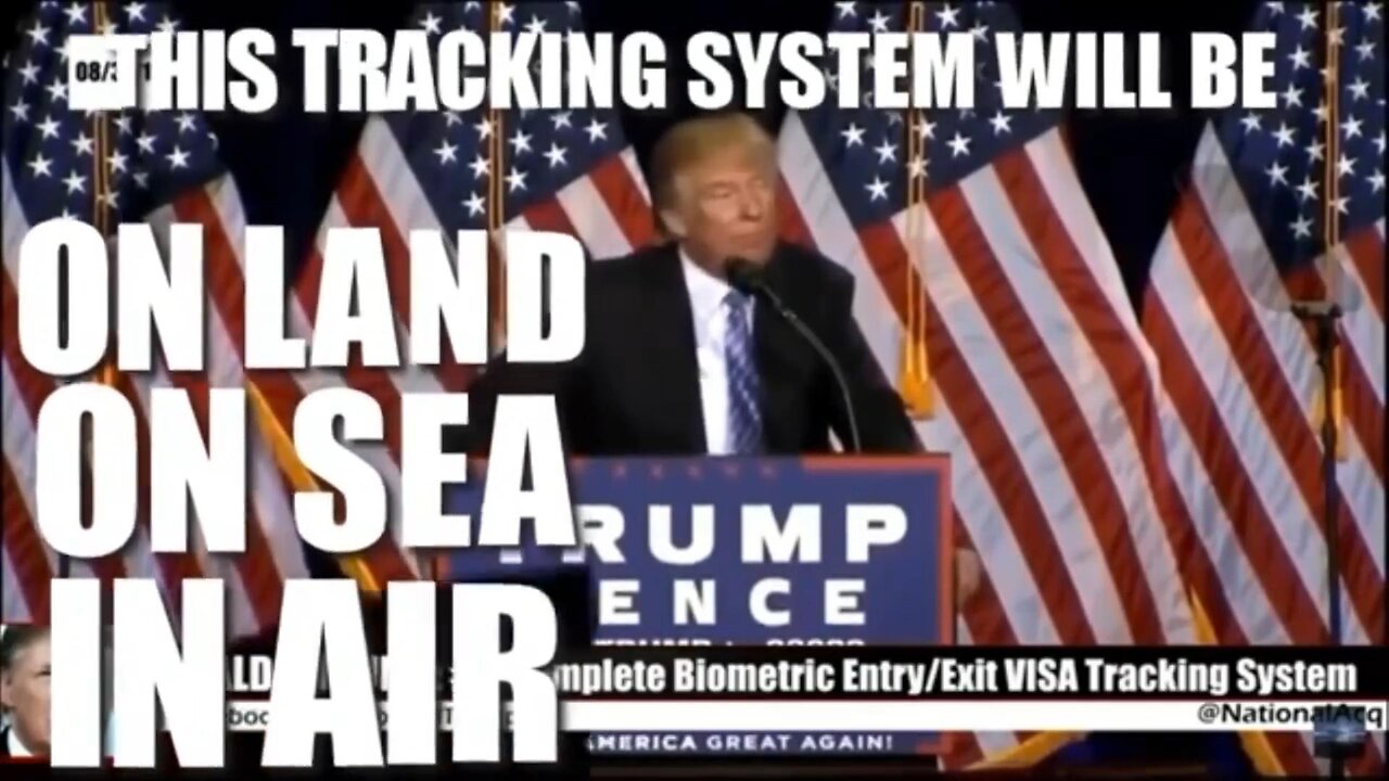 Trump Calls for Biometric Digital ID "On Land, On Sea, In Air" in 2016