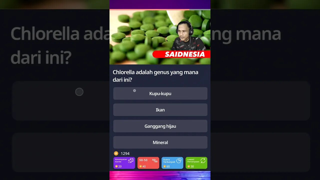 Chlorella adalah | Quizzland level 8 #part4