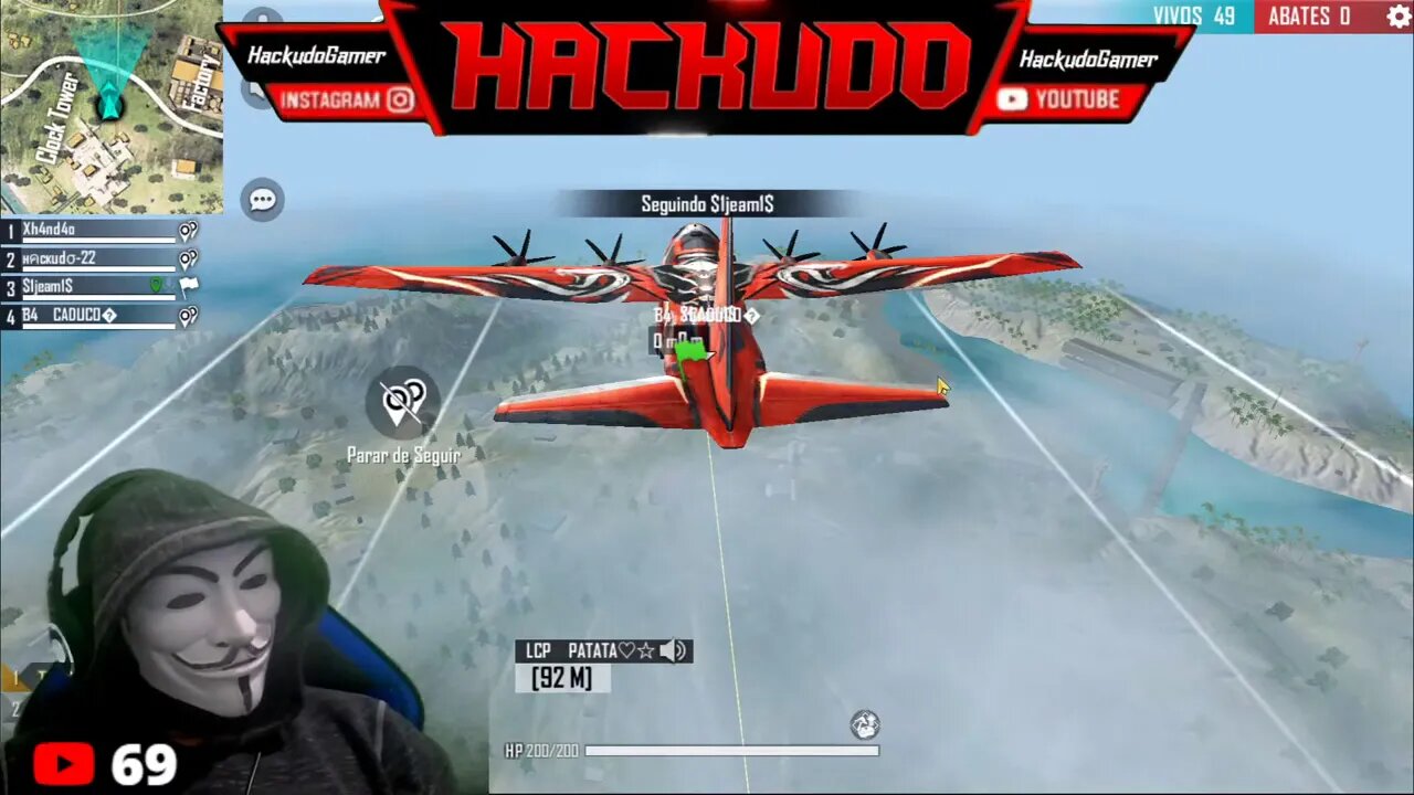 PROJECTX JA ESTA FUNCIONANDO - AO VIVO HACKUDO GAMER JOGANDO COM INSCRITOS LIVE DE HACK #0018