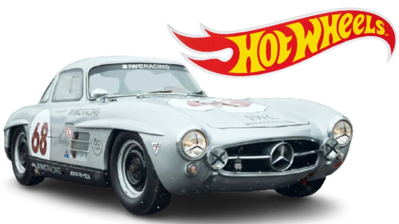 Hot Wheels Mercedes 300 SL Miniatura patrocinada pela IWC sensacional