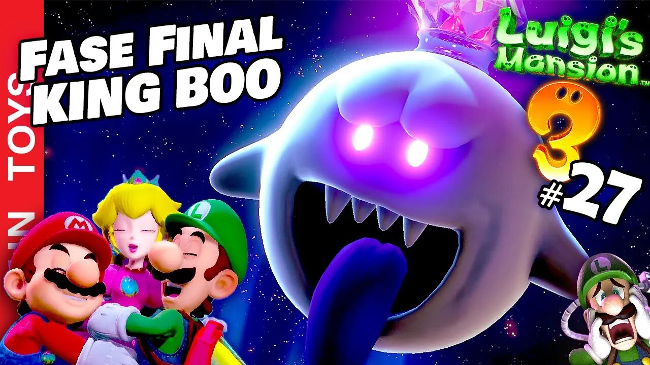 Luigi's Mansion 3 #27 - KING BOO na FASE FINAL deste jogo INCRÍVEL - Gameplay em Português PT-BR 👑👻