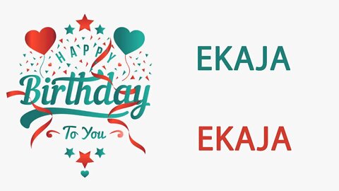 Happy Birthday to Ekaja - Hindi Birthday Wish From Birthday Bash