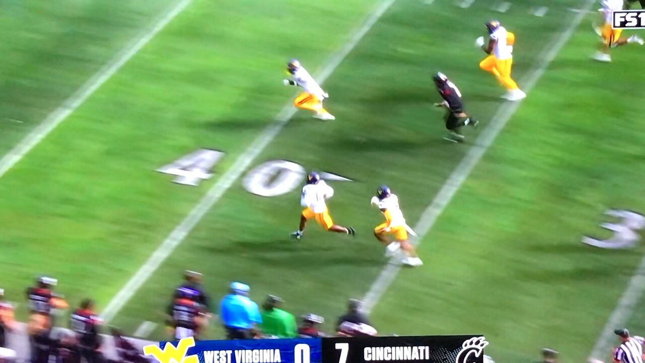 WVU S #12 Anthony Williams Jr. 79yd PICK 6 TD🏈