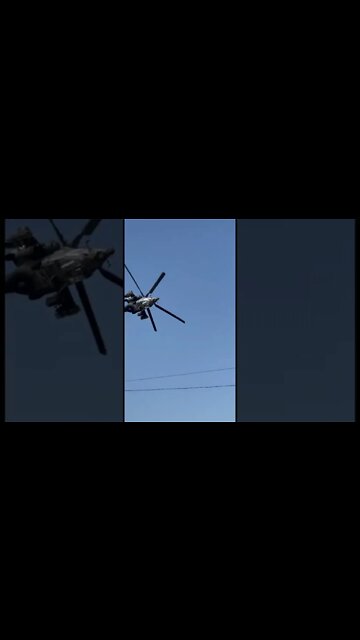 Beautiful performance of the Mi-28 on the border with the Crimea