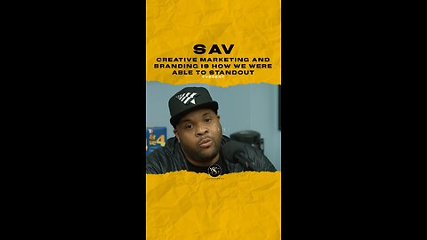 #youngsav Creative marketing and branding is how we were able to standout. 🎥 @itsthereal
