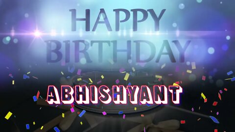 Wish you a very Happy Birthday Abhishyant from Birthday Bash