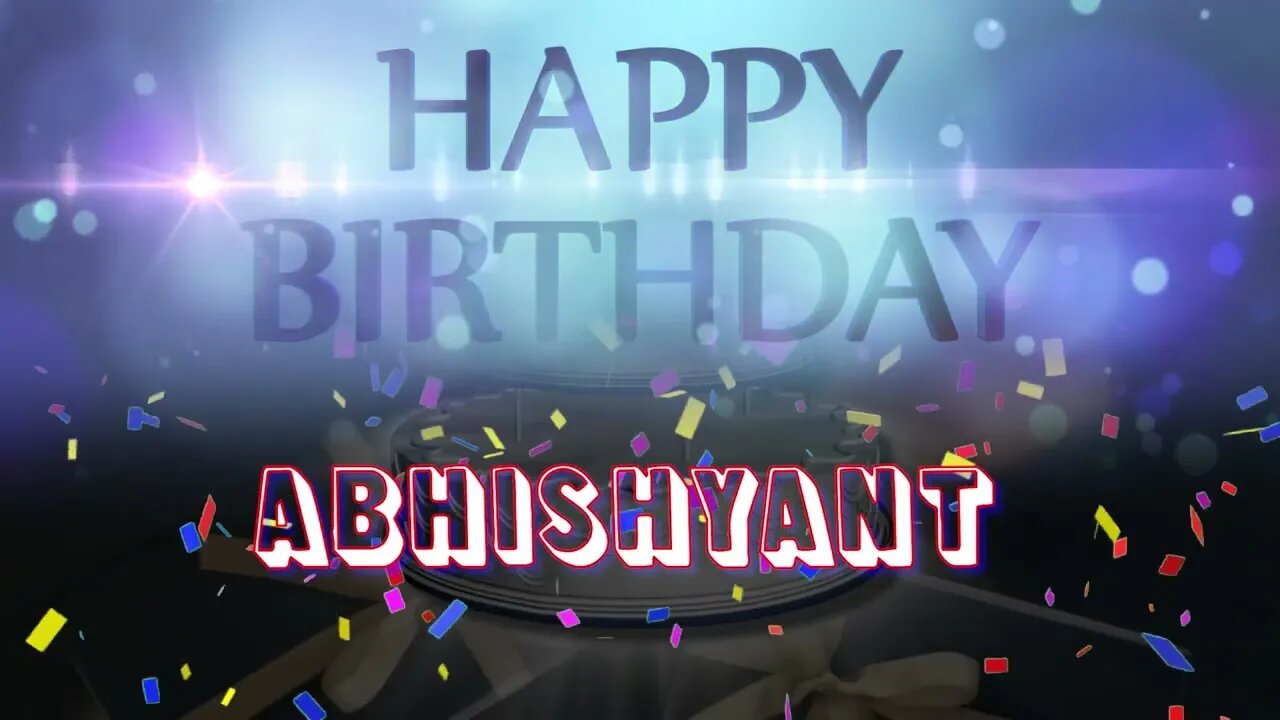 Wish you a very Happy Birthday Abhishyant from Birthday Bash