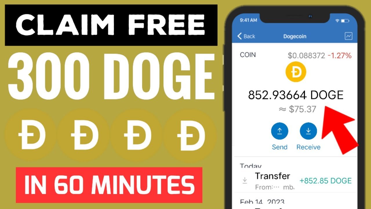 60 Minutes = 300 DOGE! (Step By Step Tutorial) Free Dogecoin Earning Site