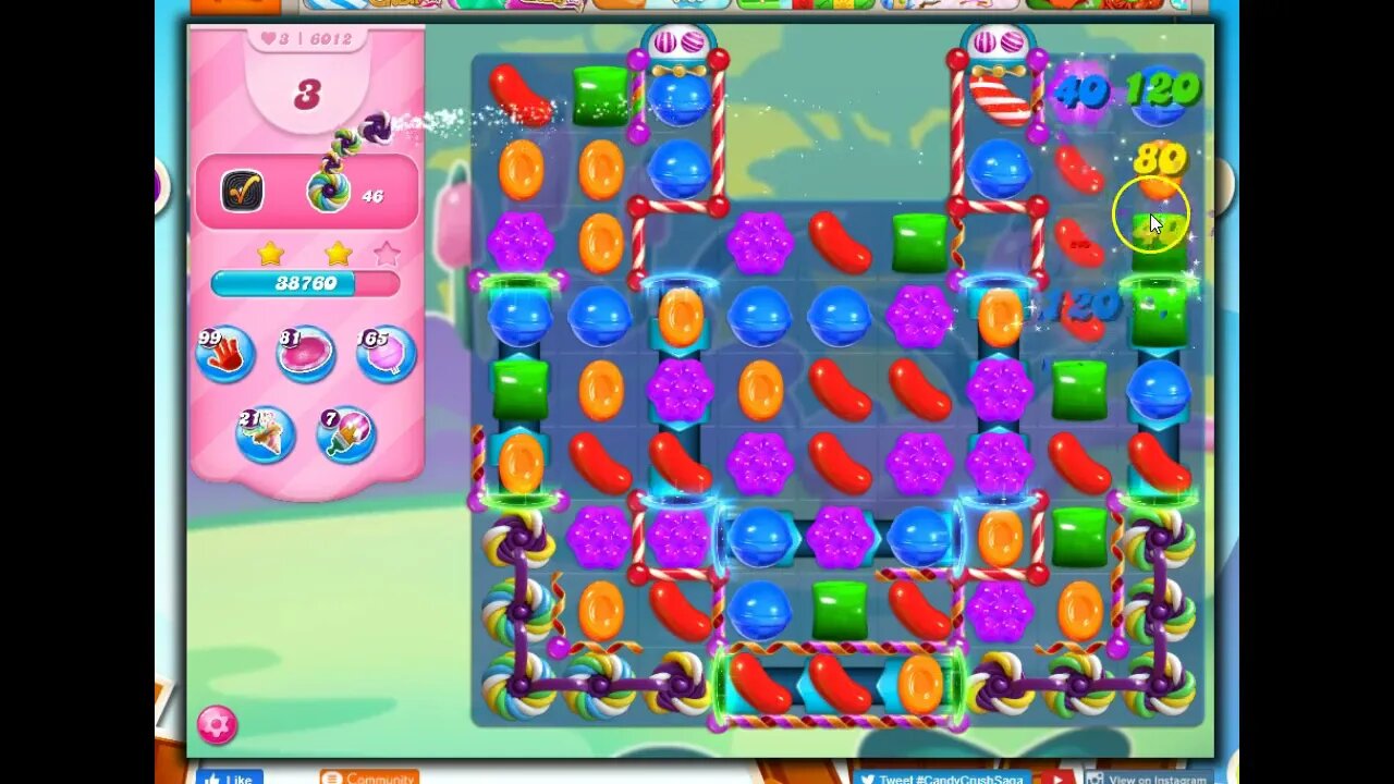 Candy Crush Level 6012 Talkthrough, 27 Moves 0 Boosters