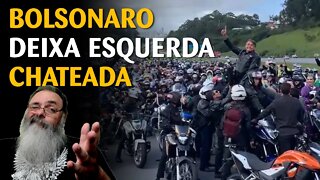 Motociata da sexta-feira santa junta multidão junto a Bolsonaro e tira apoio na esquerda