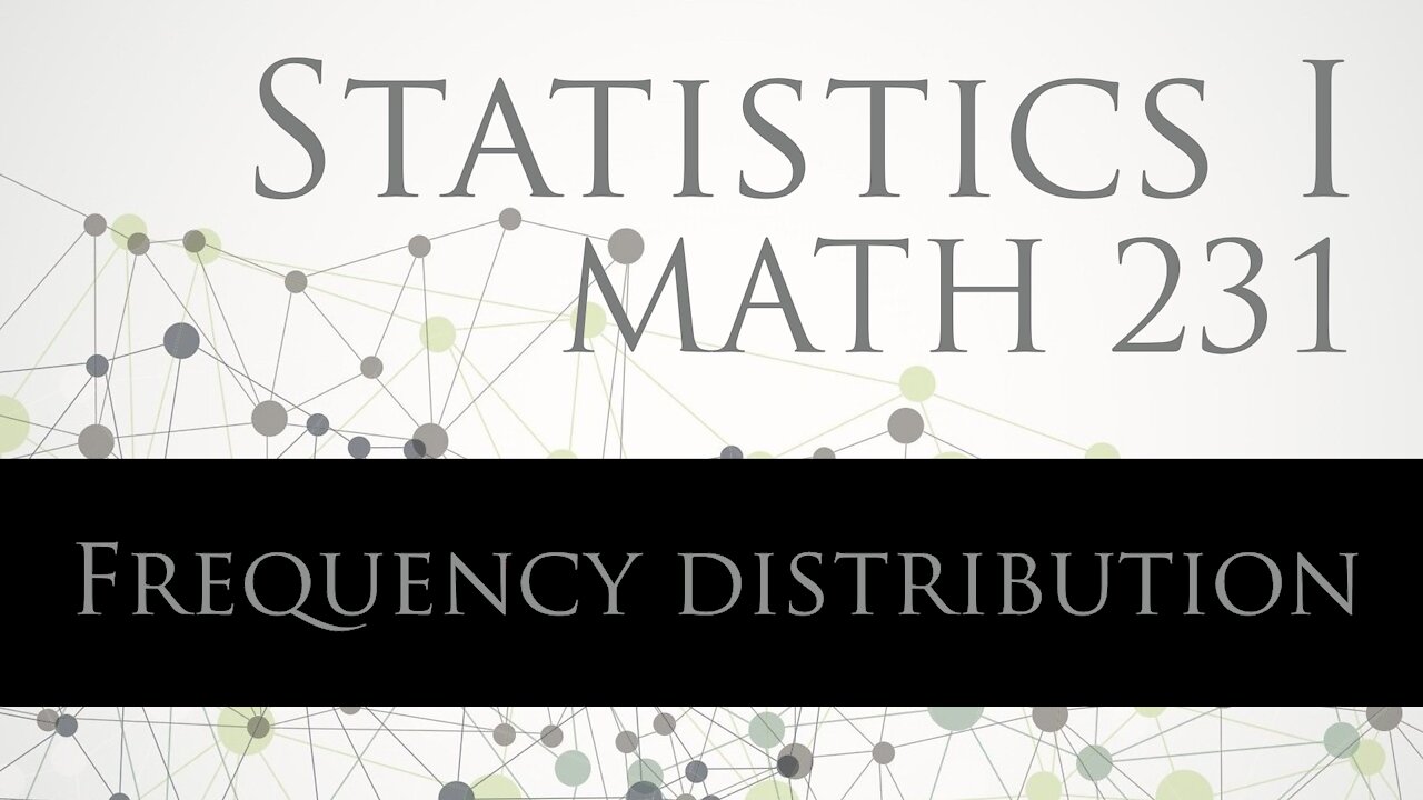 Frequency Distribution (Explained in spanish)