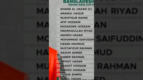 এশিয়া কাপ ২০২২ বাংলাদেশ দলে যারাযারা আছেন,,,,, asia cup bd cricket team squad