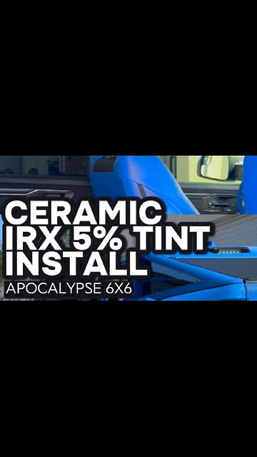 Installing Ceramic IRX 5% Tint On This INSANE APOCALYPSE 6X6 | Bay Area Film Solutions