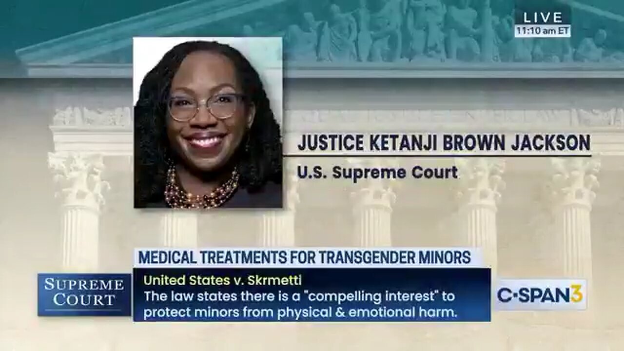 Ketanji Brown Jackson likened a ban on gender transitions for minors to bans on interracial marriage