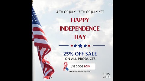 Sale 25% off Meamoshop Code LOIS July 4-7 ❤️❤️❤️