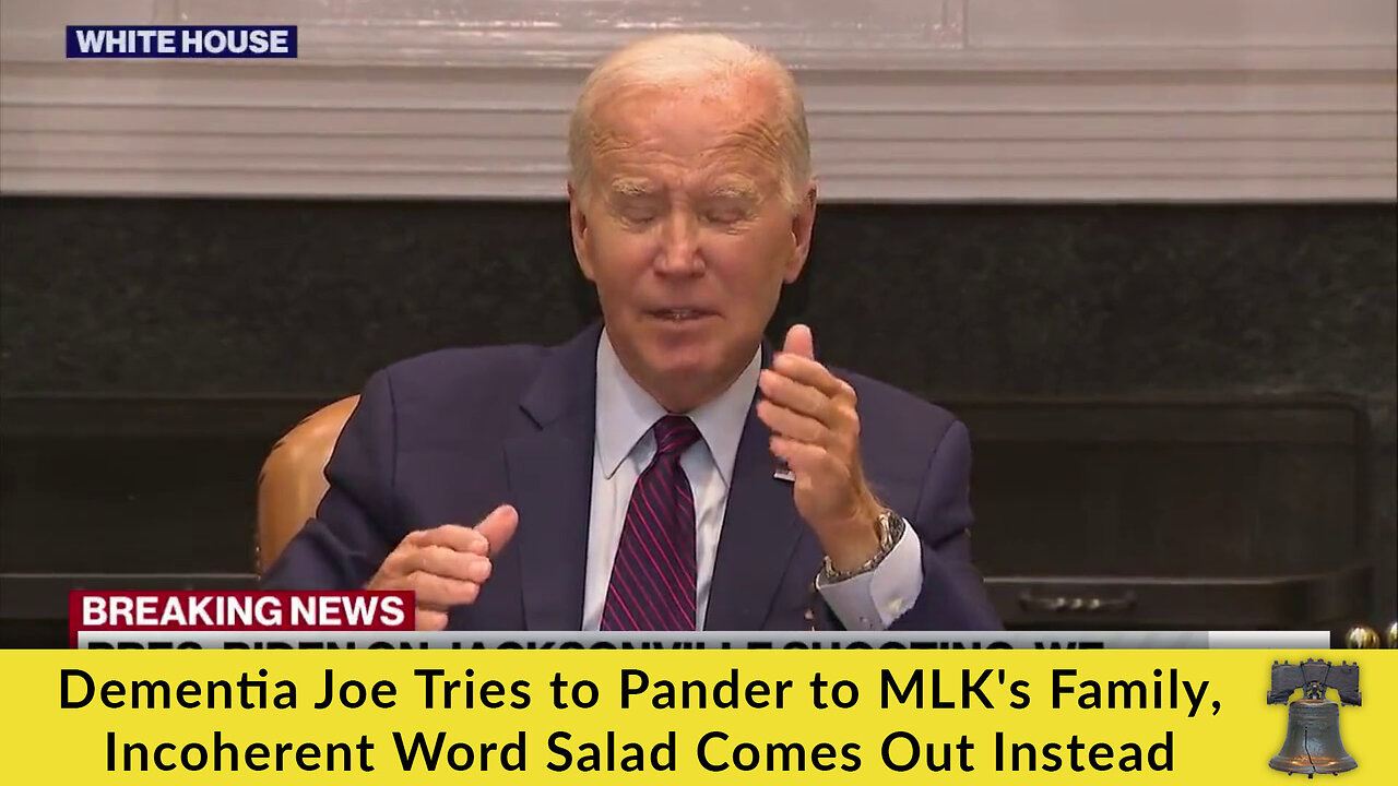 Dementia Joe Tries to Pander to MLK's Family, Incoherent Word Salad Comes Out Instead