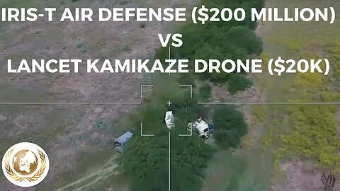 Russian Lancet Kamikaze Drone VS IRIS-T ($200 MILLION) air defense system Made in Germany