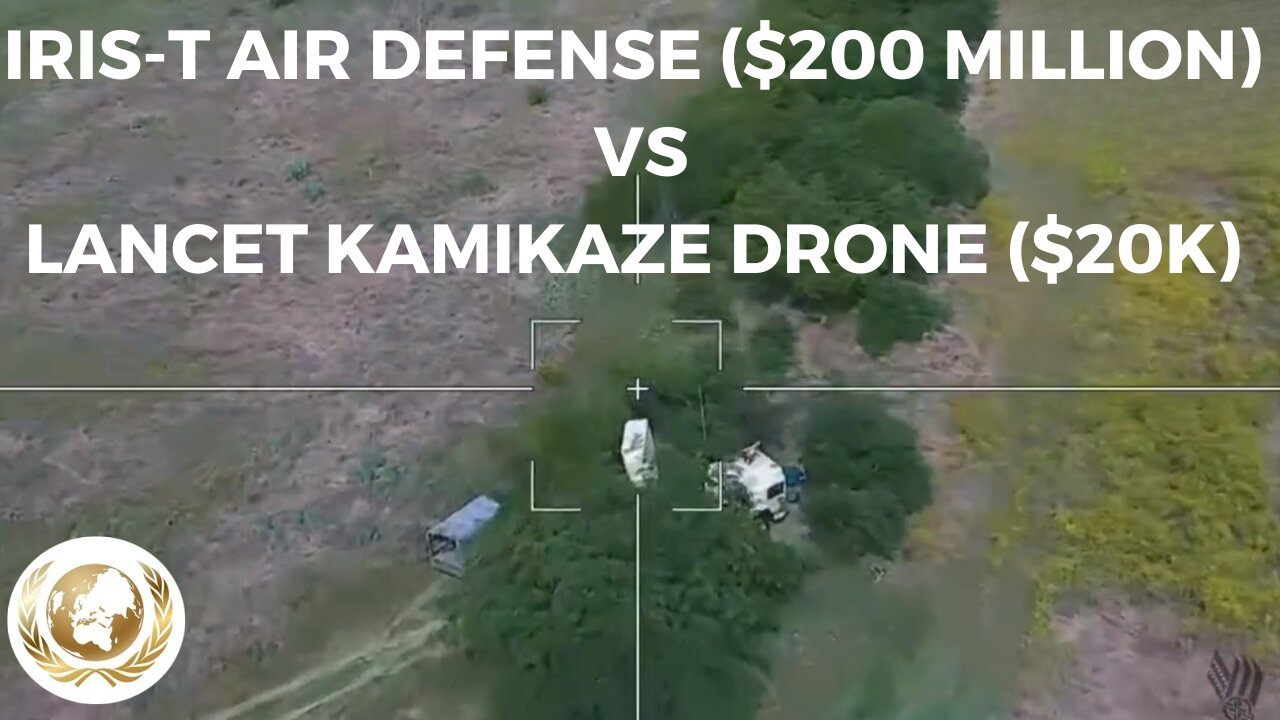 Russian Lancet Kamikaze Drone VS IRIS-T ($200 MILLION) air defense system Made in Germany