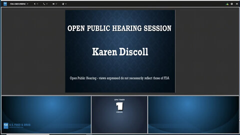 Karen Discoll - FDA meeting 4/6/2022 - public comment