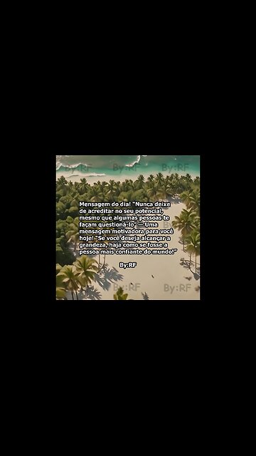 Nunca deixe de acreditar