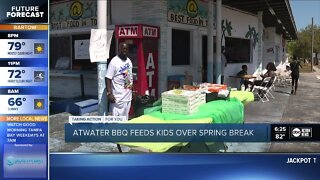 Atwater BBQ feeds kids over spring break