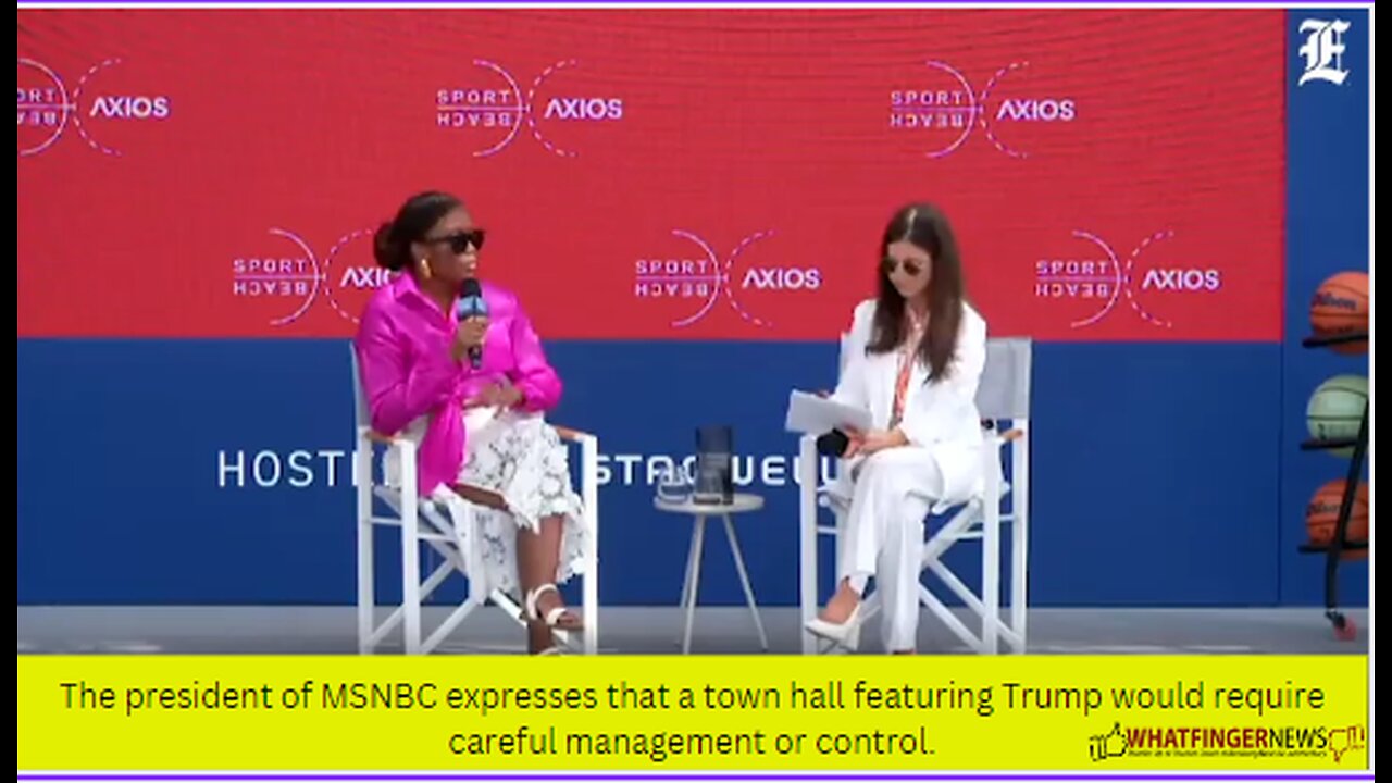 The president of MSNBC expresses that a town hall featuring Trump would require careful management